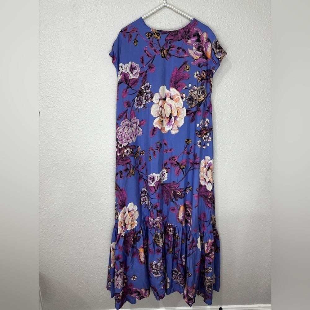 $298 FREE PEOPLE BLOSSOM SILK MAXI DRESS SIZE XS S M L - Picture 6 of 11